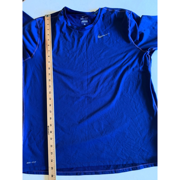 Men's Nike Dri-FIT Long Sleeve Shirt Size L Blue - Picture 8 of 9